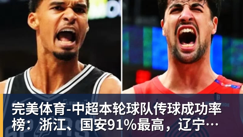 完美体育-中超本轮球队传球成功率榜：浙江、国安91%最高，辽宁铁人88%第三